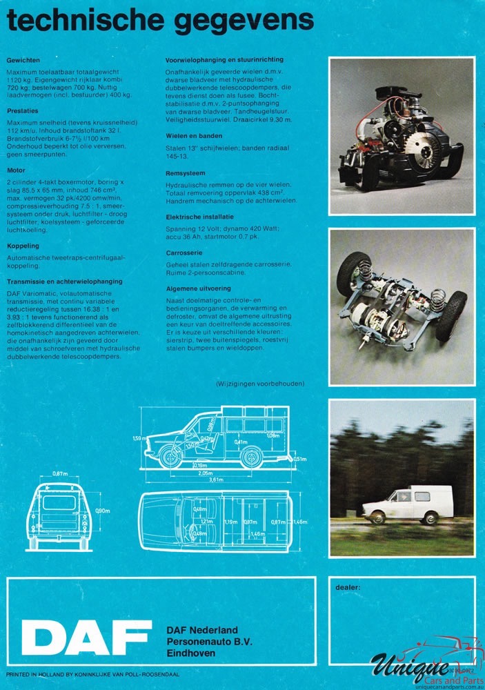 1972 DAF 33 Brochure Page 2